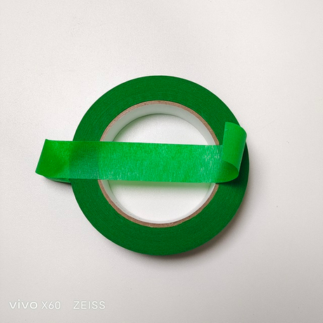 Crepe Paper Masking Tape in Green Colour for Wall Painting Use