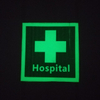 Fluorescent Caution Tape with Printing Hospital for Dark Surroundings Use